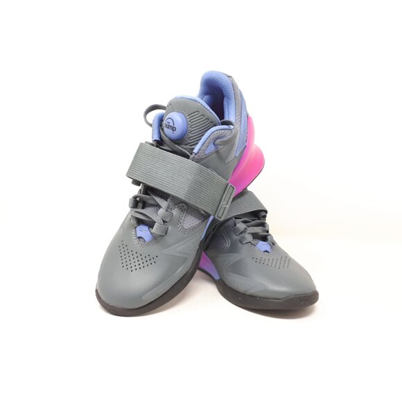 Womens Reebok Legacy Lifter III 3 Gray Purple Weightlifting Gym Training Shoes - Picture 11 of 12